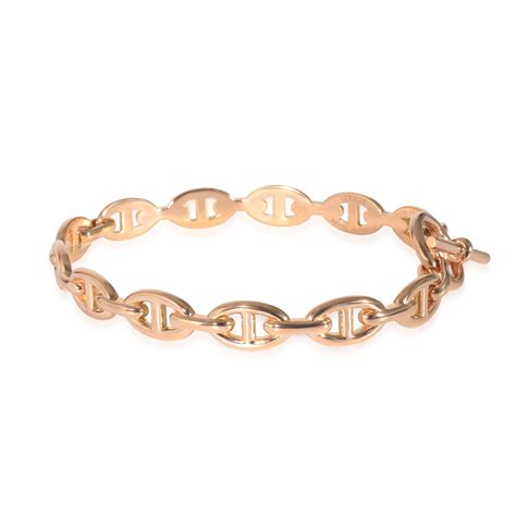 hermes chaine d'ancre rose gold.